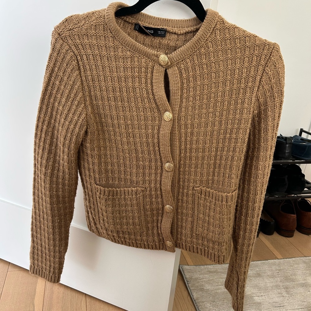 Mango Beige Cardigan